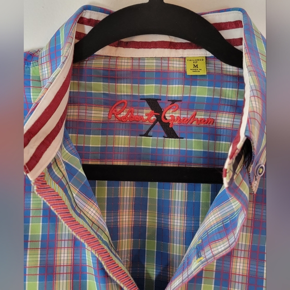 Robert Graham men's shirt sz M, like new - Picture 2 of 7